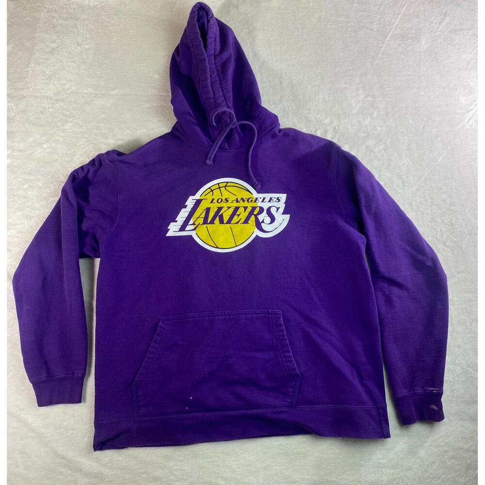 Men's Fanatics  Purple Los‎ Angeles Lakers Primary Logo Pullover Hoodie XL